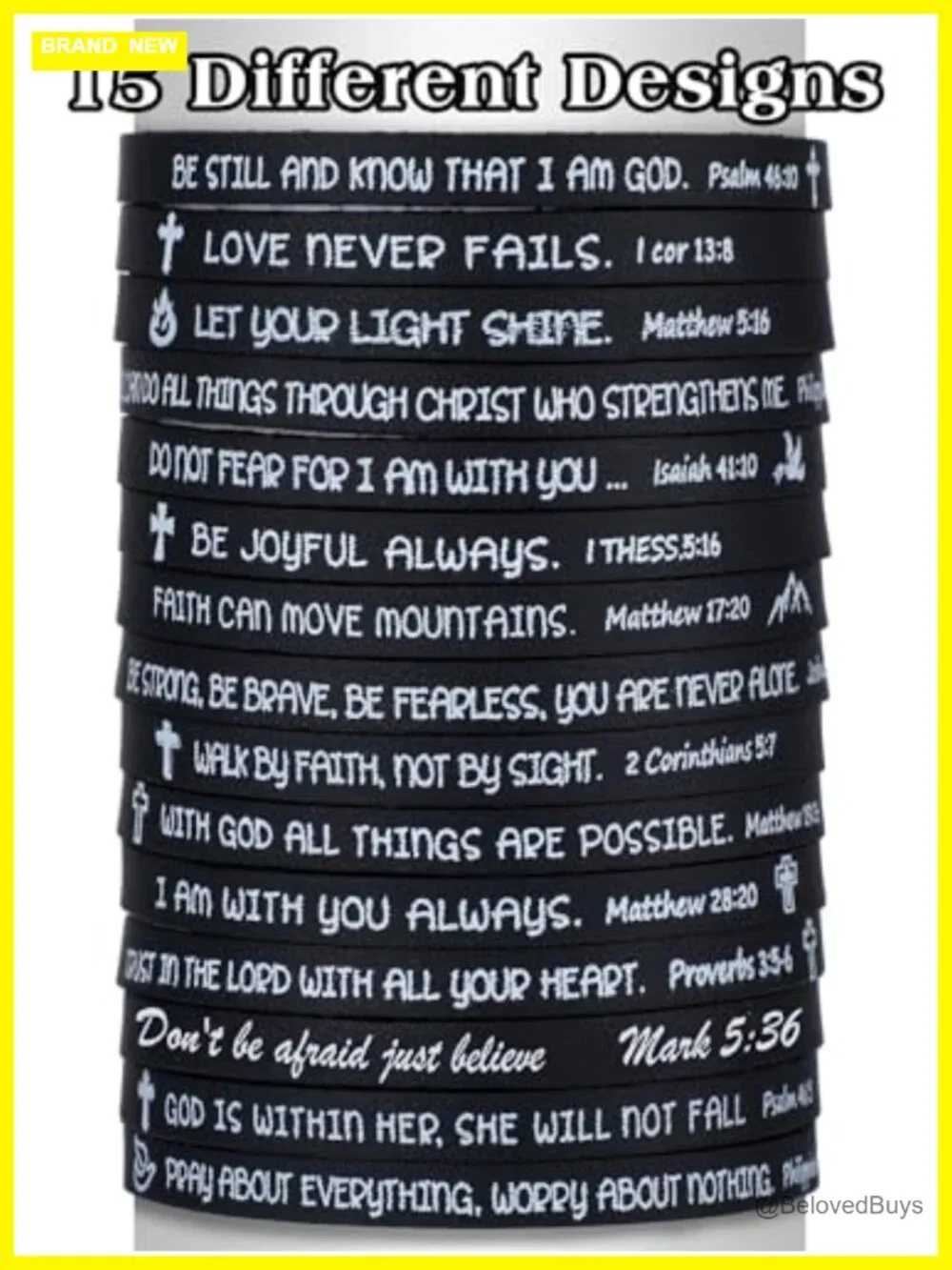 Christian Bracelets for Women Set of 15 Faux Leather Adjustable Inspirational